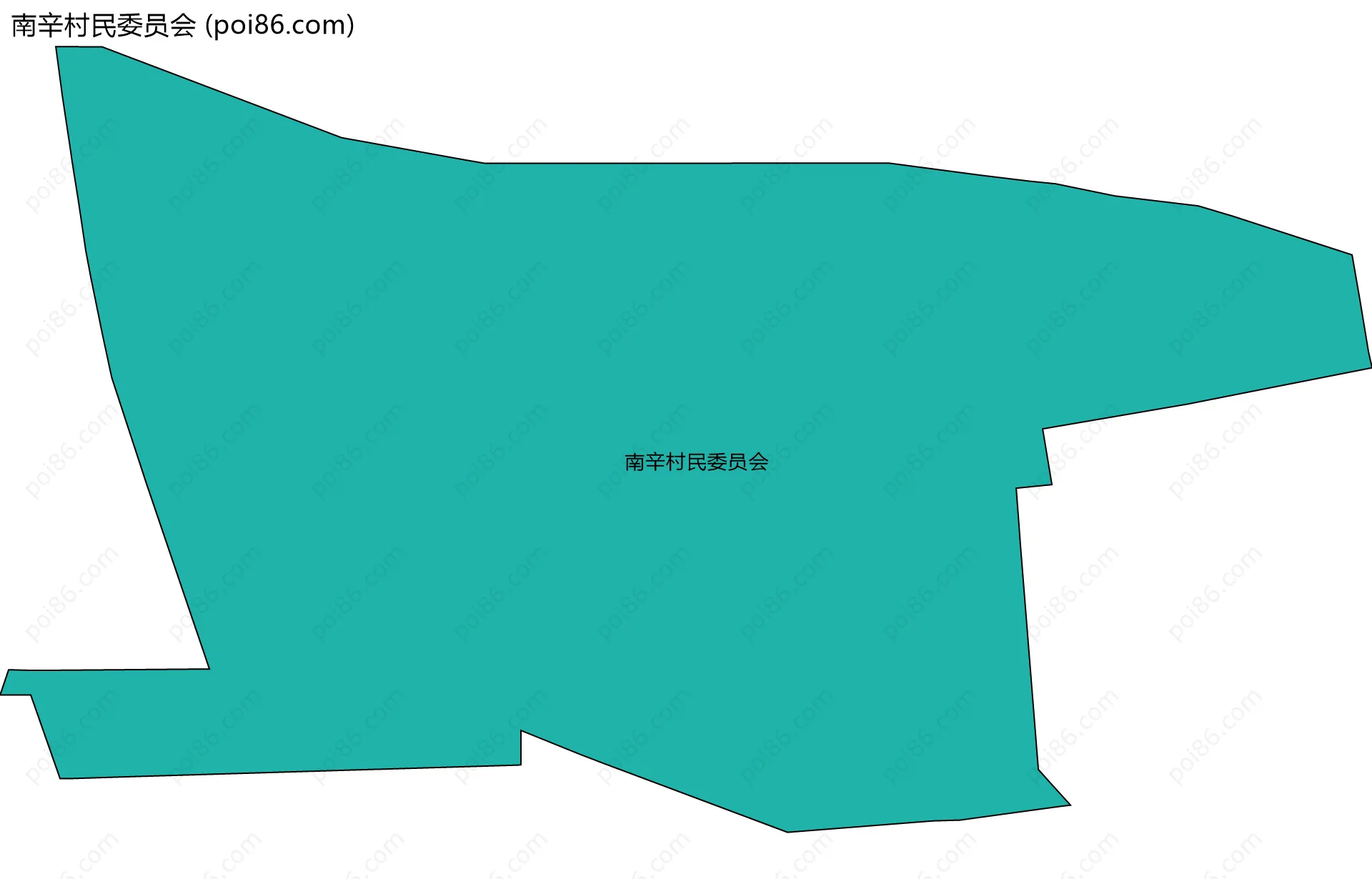 南辛村民委员会边界地图