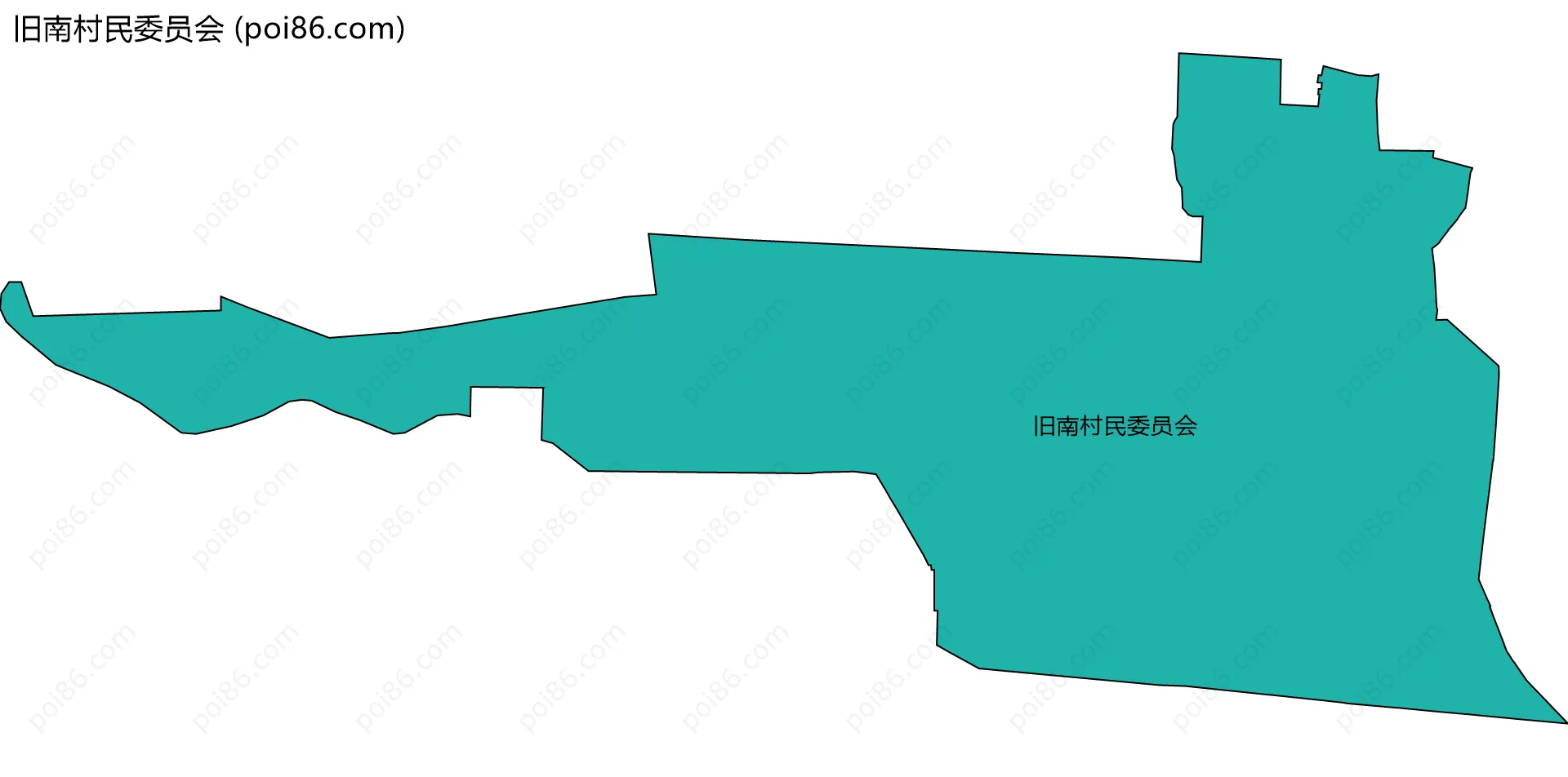 旧南村民委员会边界地图