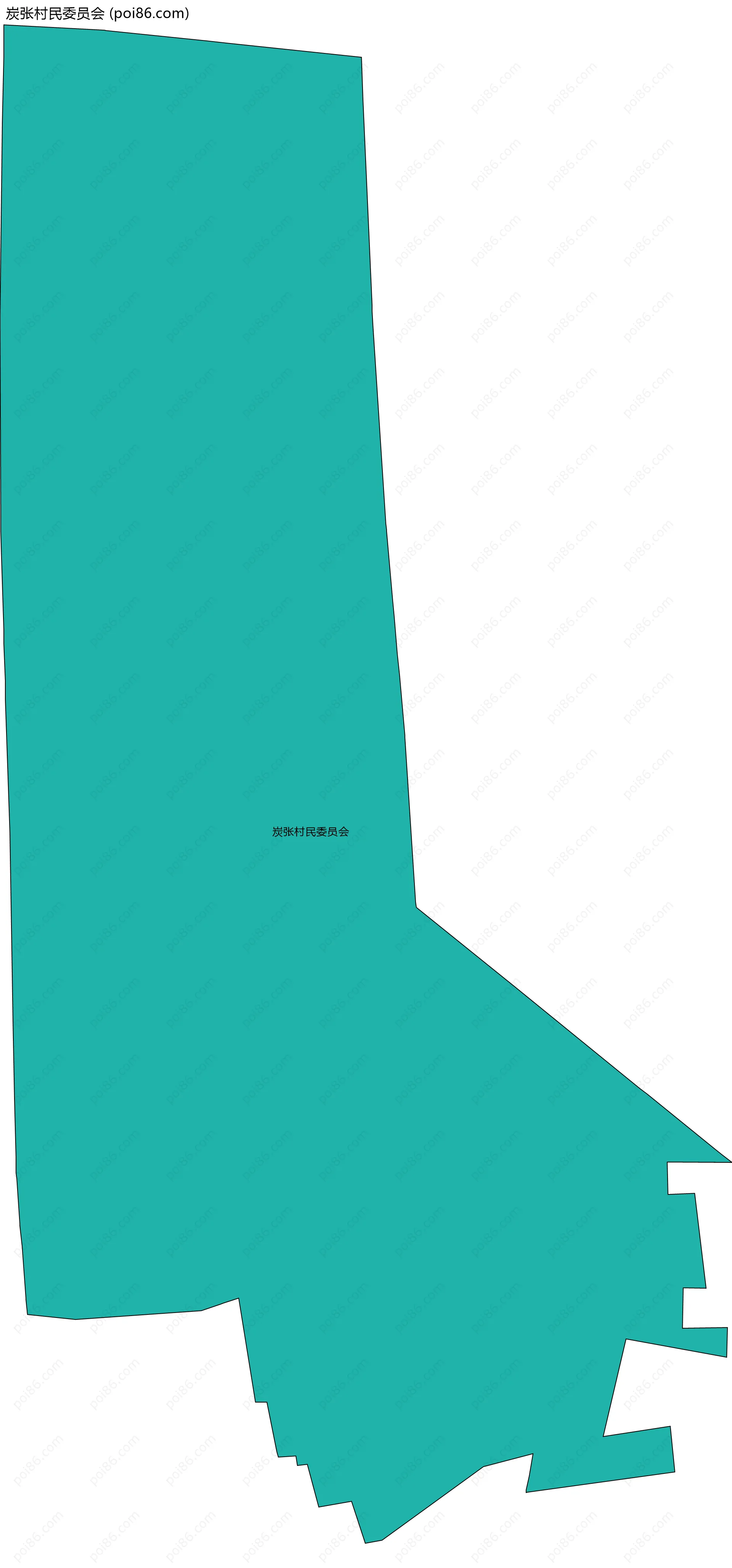 炭张村民委员会边界地图