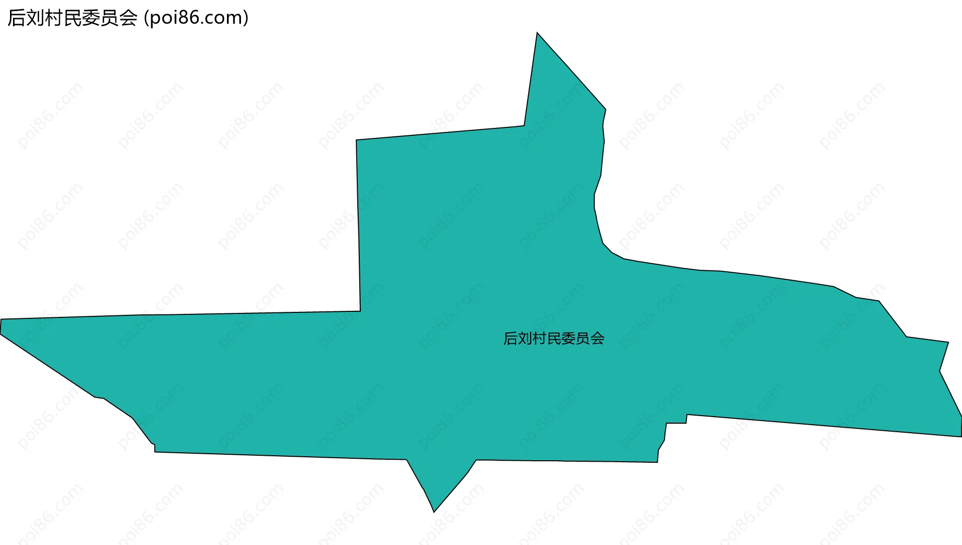 后刘村民委员会边界地图
