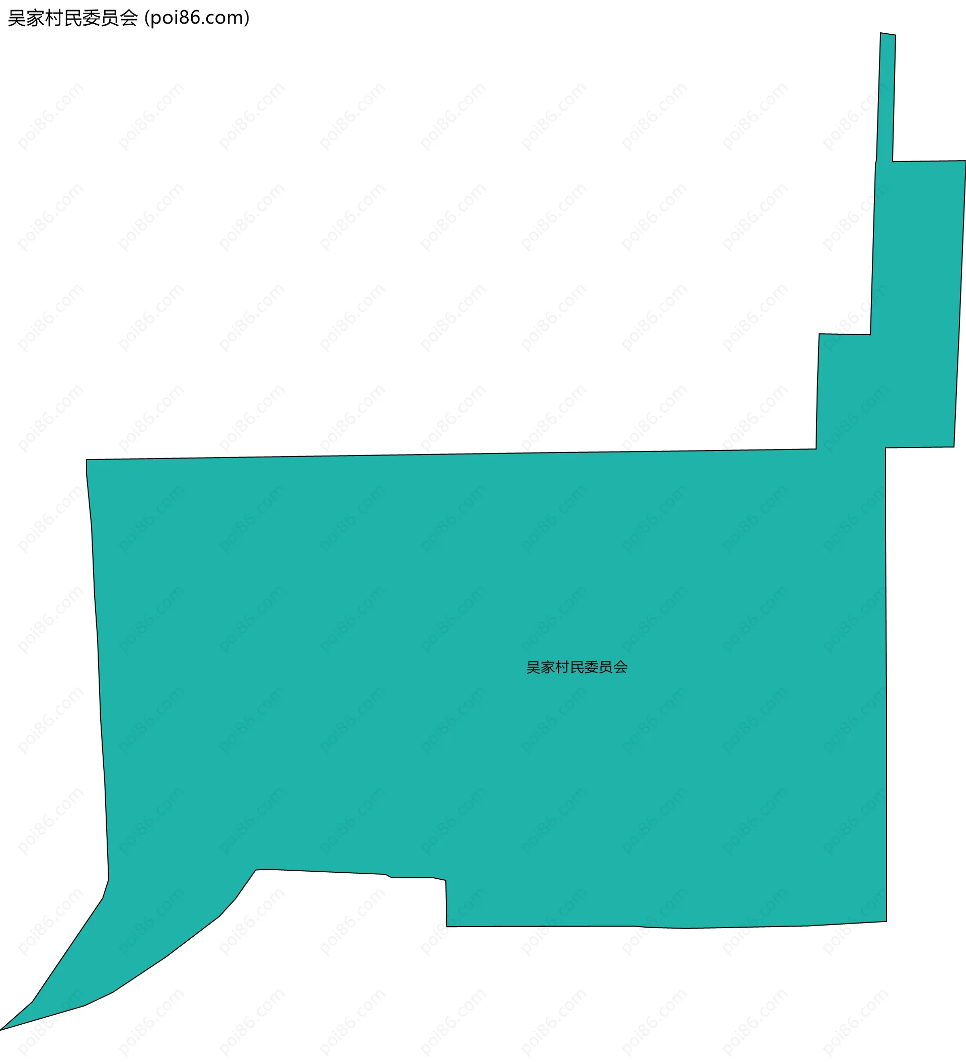 吴家村民委员会边界地图