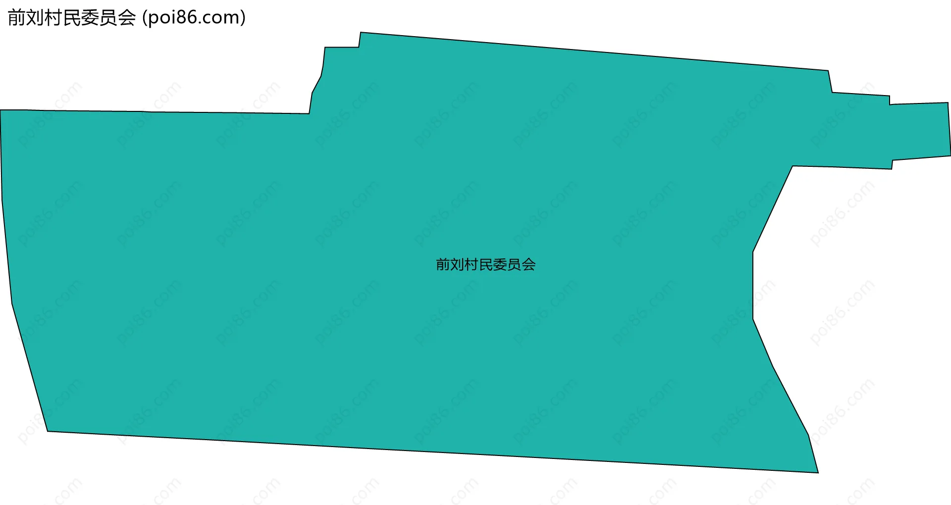 前刘村民委员会边界地图