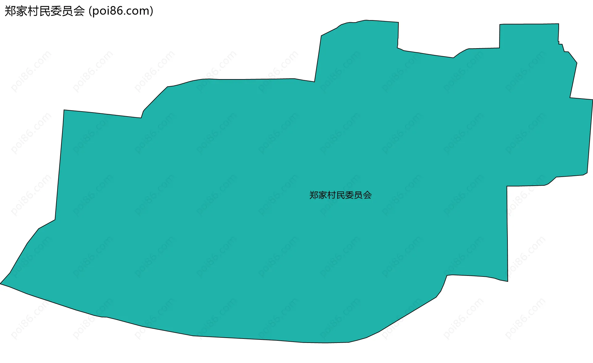 郑家村民委员会边界地图