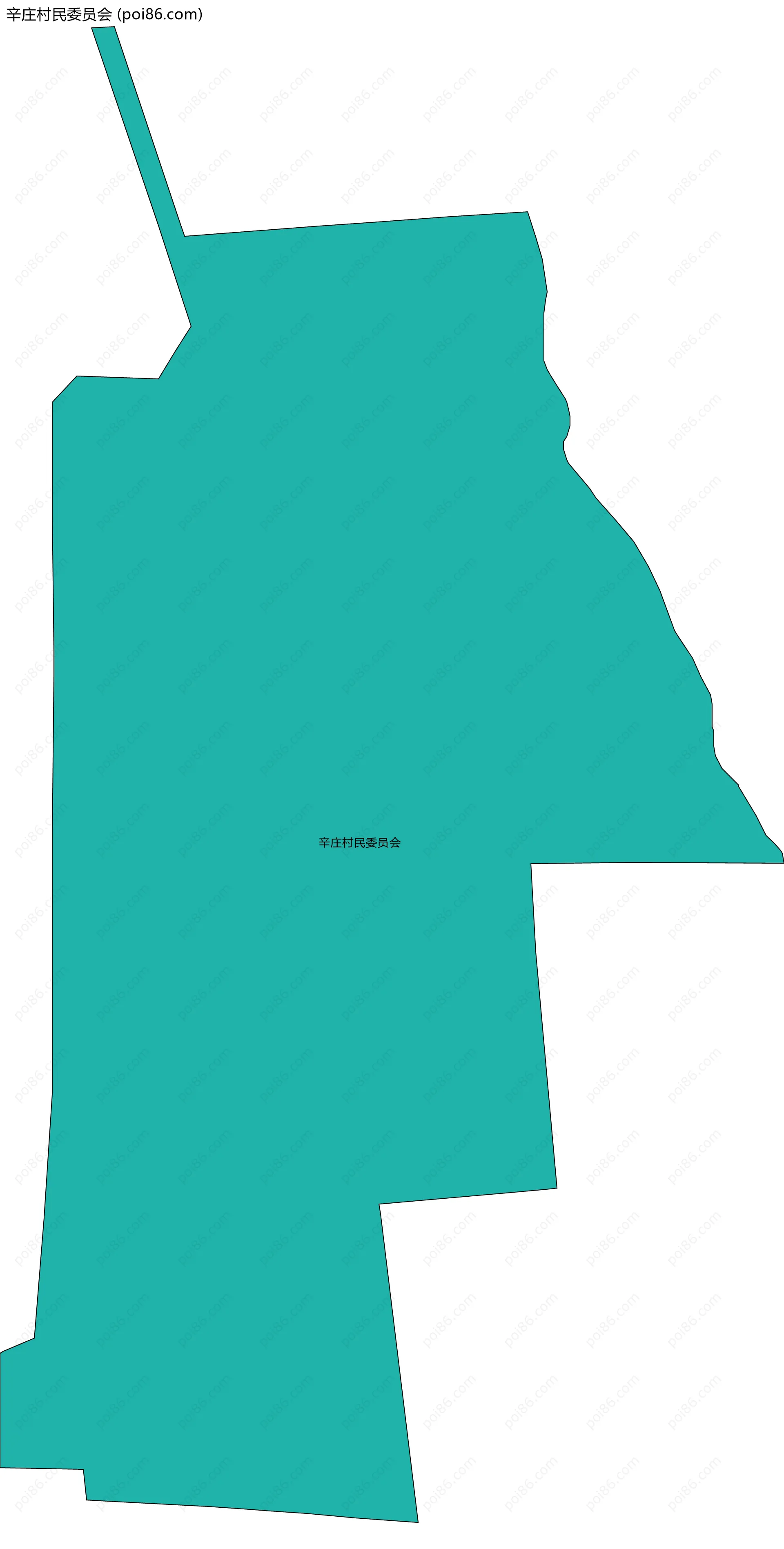 辛庄村民委员会边界地图