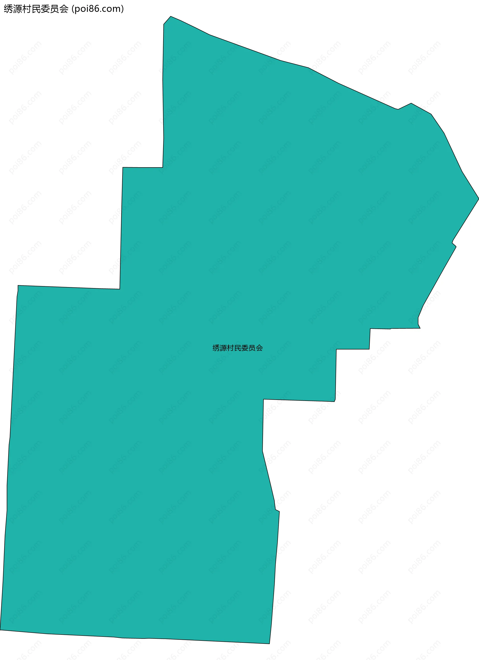 绣源村民委员会边界地图