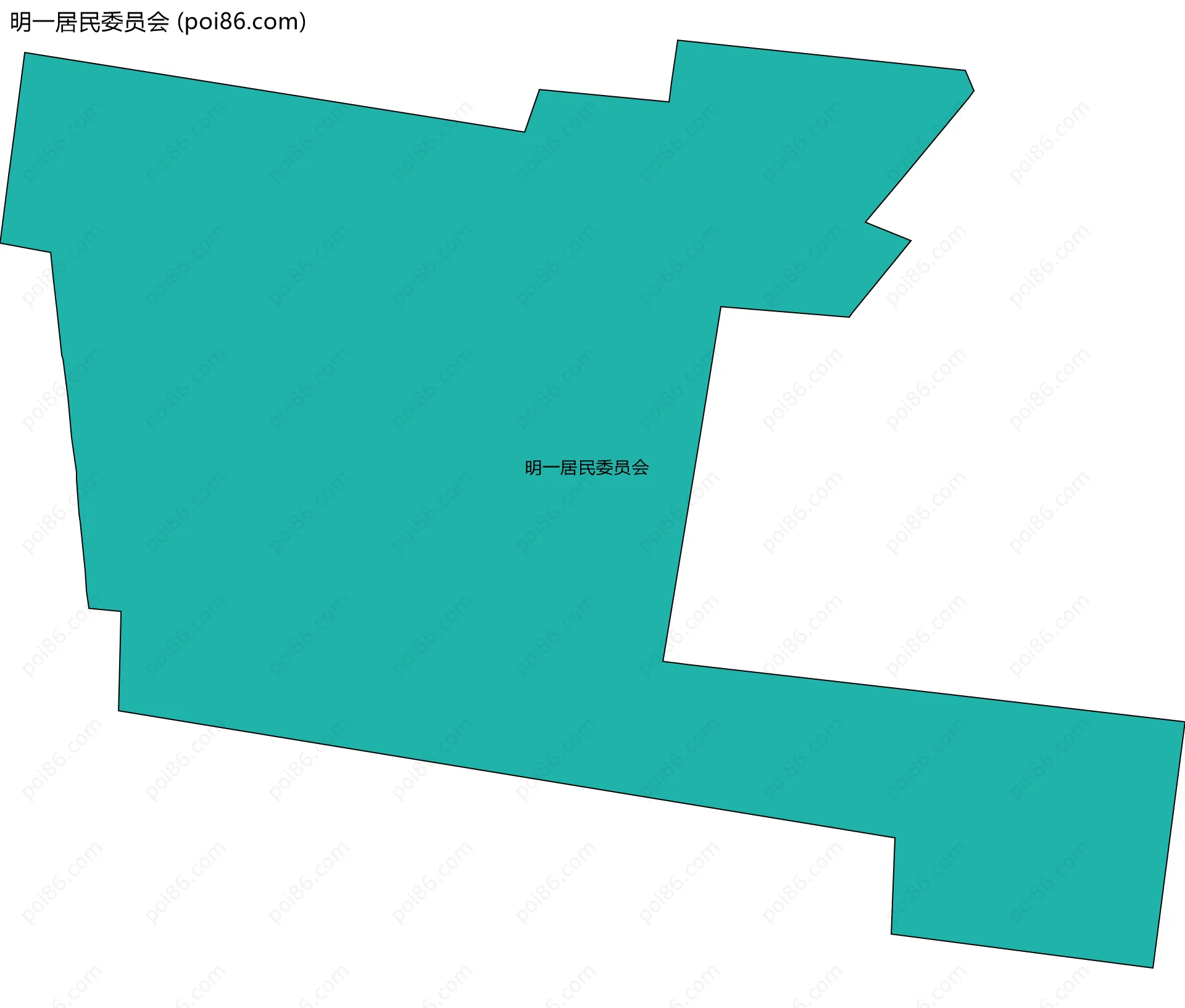 明一居民委员会边界地图