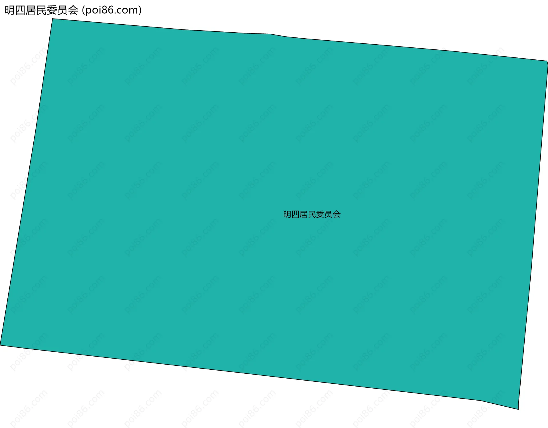 明四居民委员会边界地图
