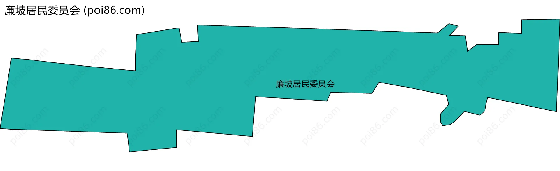 廉坡居民委员会边界地图