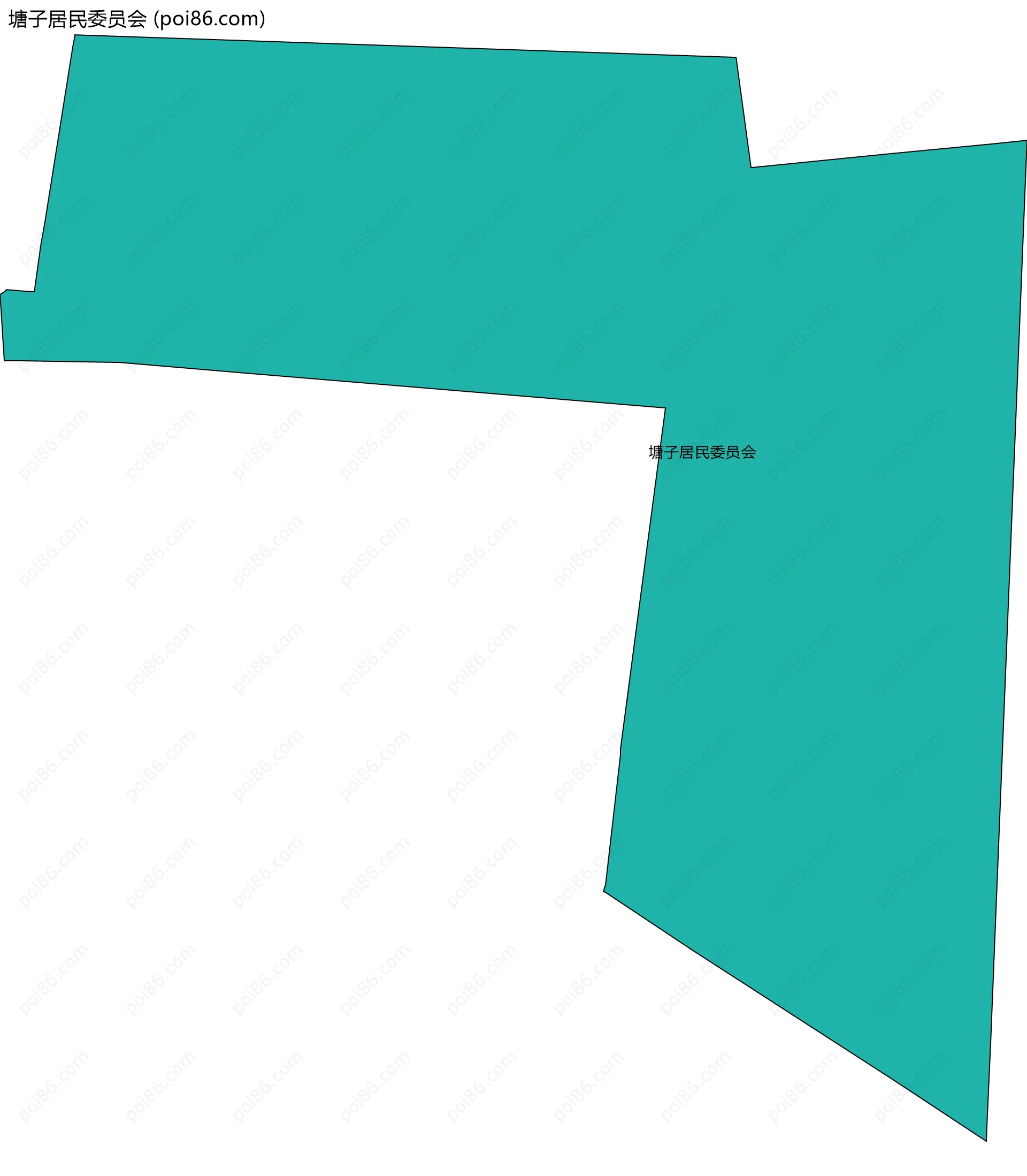 塘子居民委员会边界地图