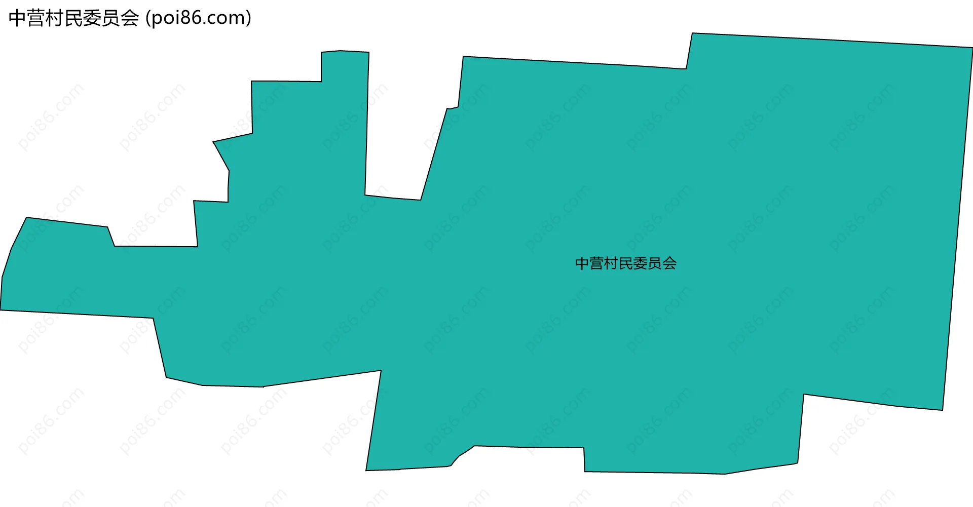 中营村民委员会边界地图