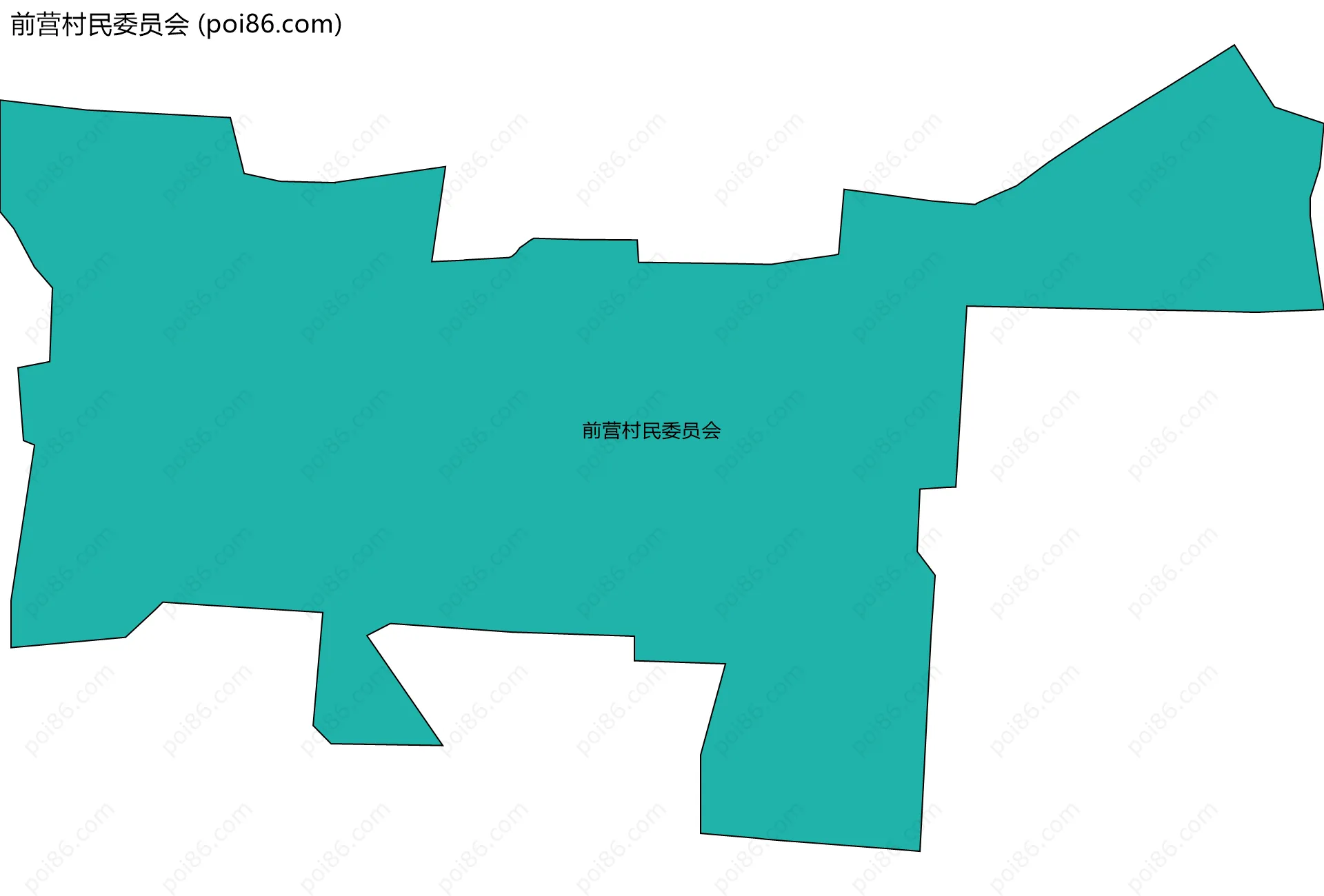 前营村民委员会边界地图