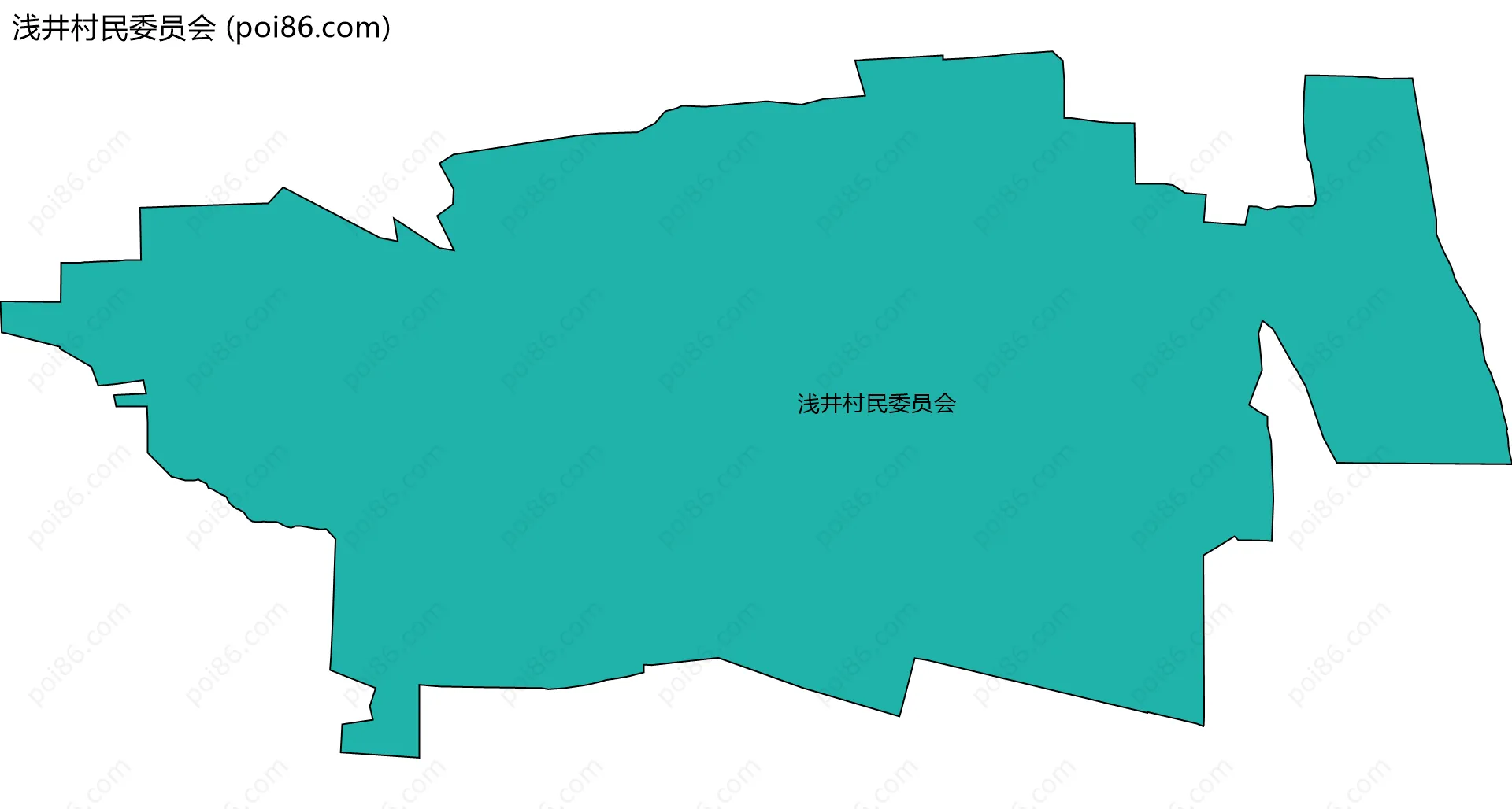 浅井村民委员会边界地图