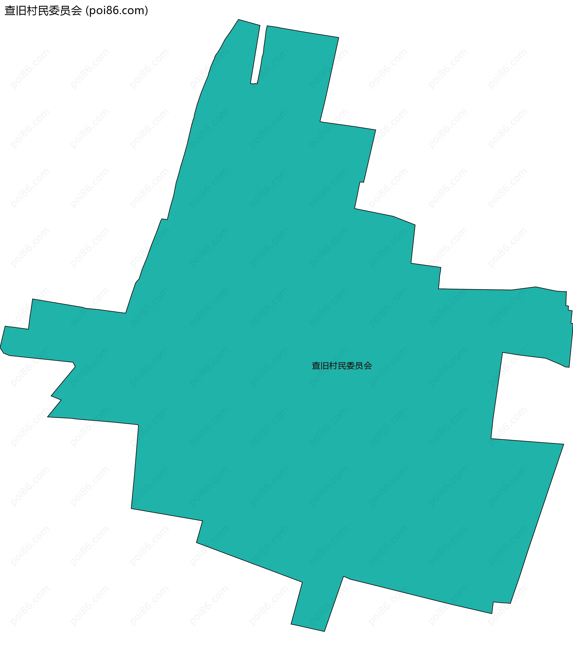 查旧村民委员会边界地图