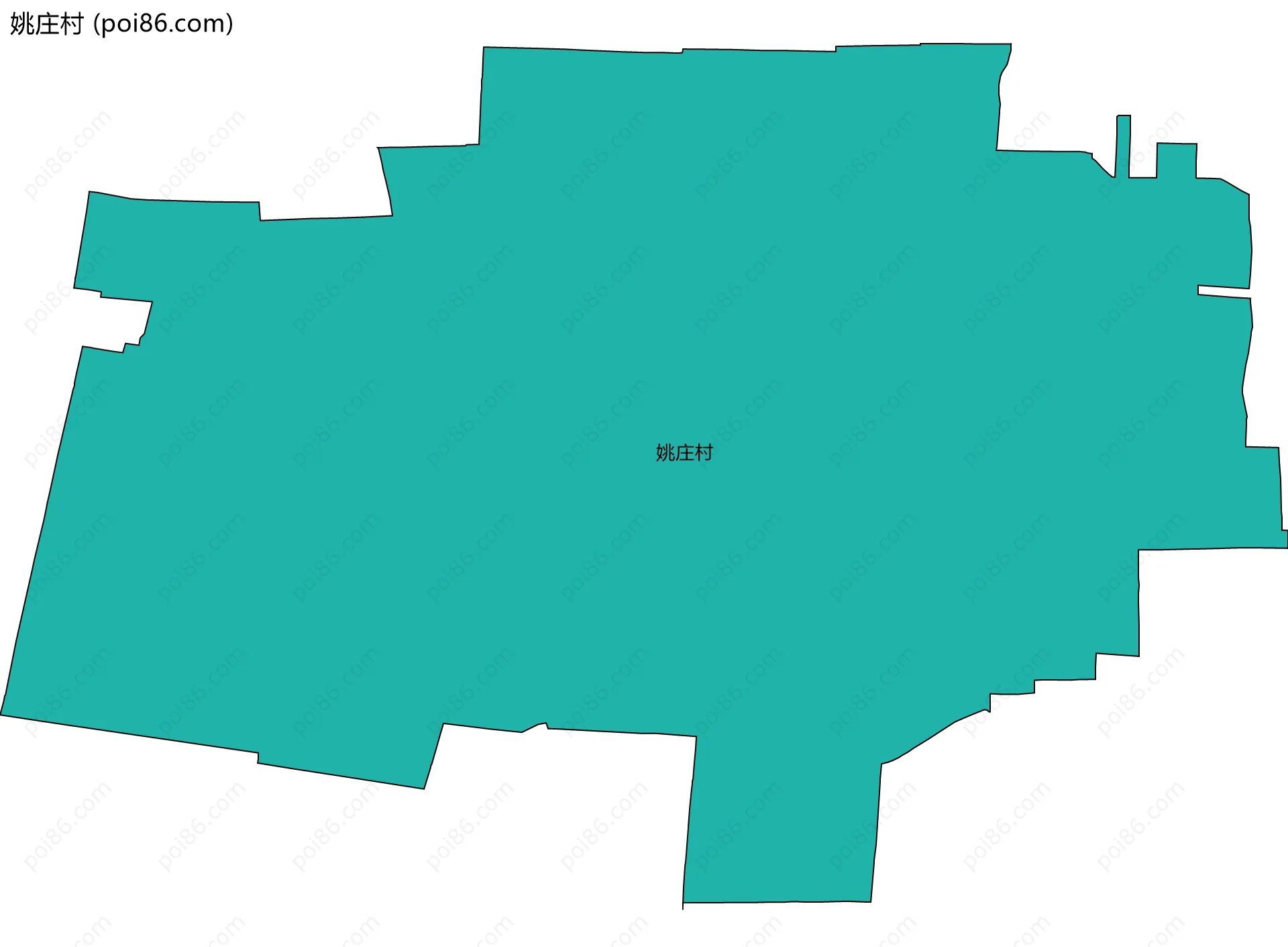 姚庄村边界地图