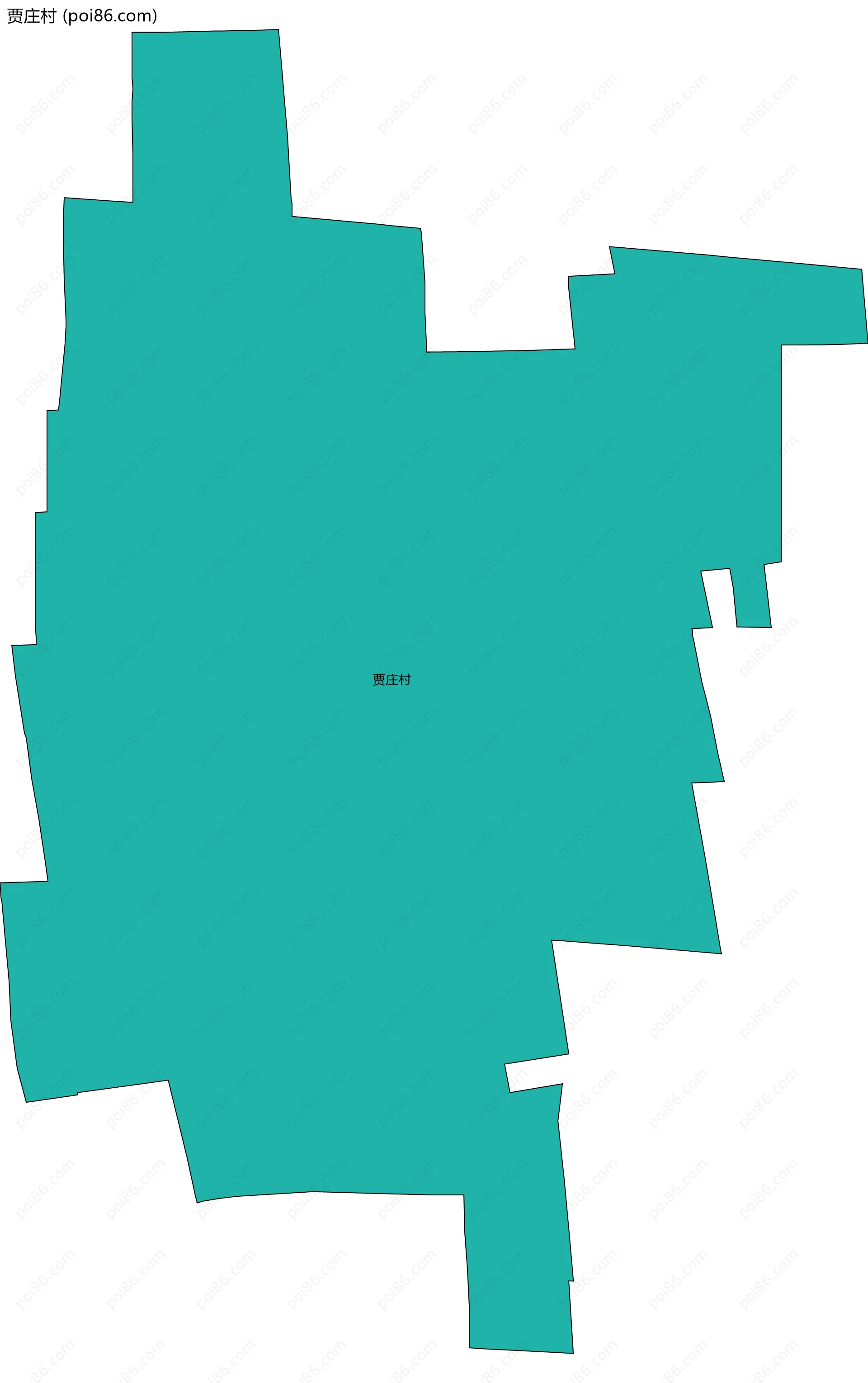 贾庄村边界地图