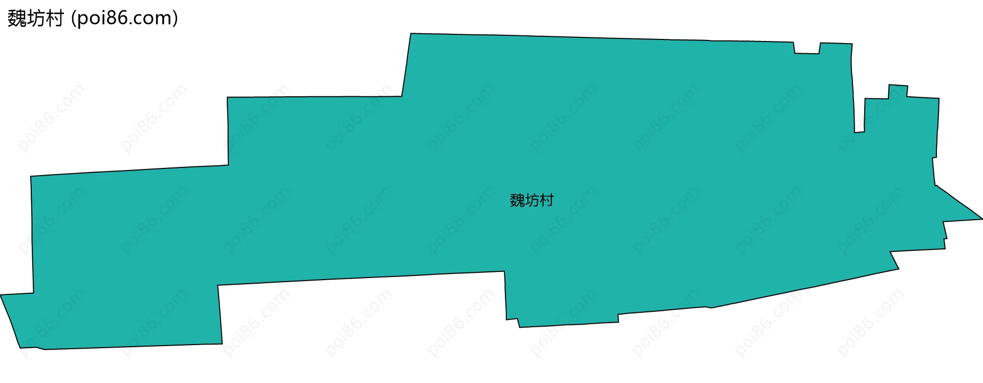 魏坊村边界地图