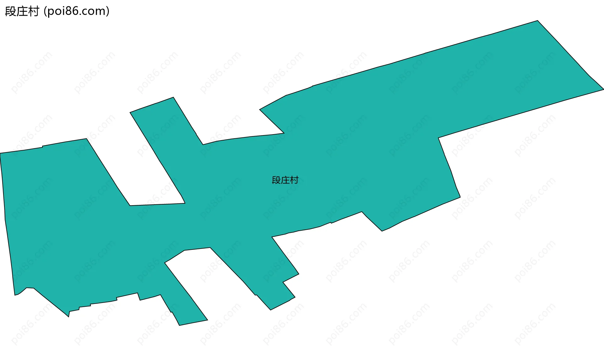 段庄村边界地图