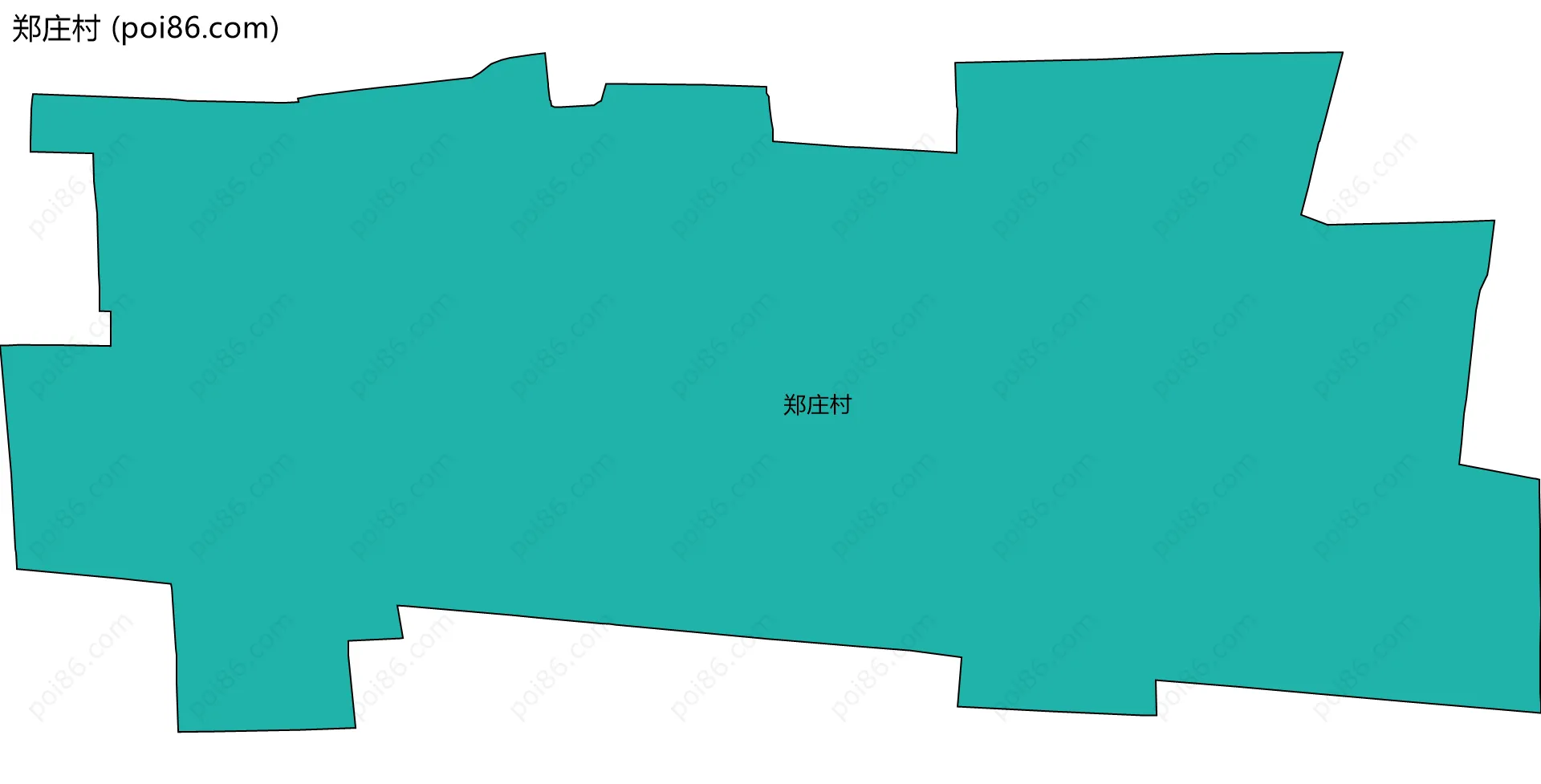 郑庄村边界地图