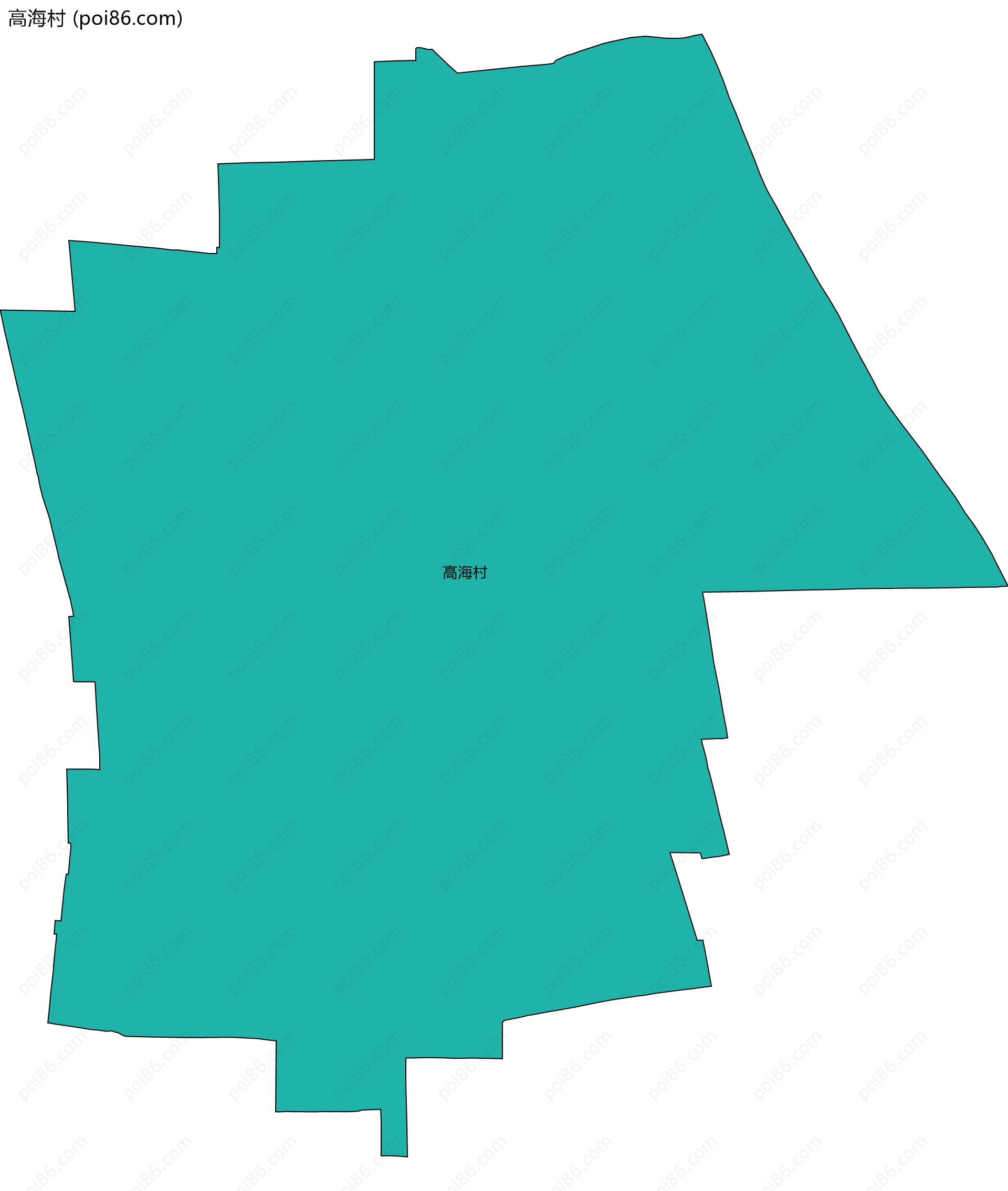 高海村边界地图