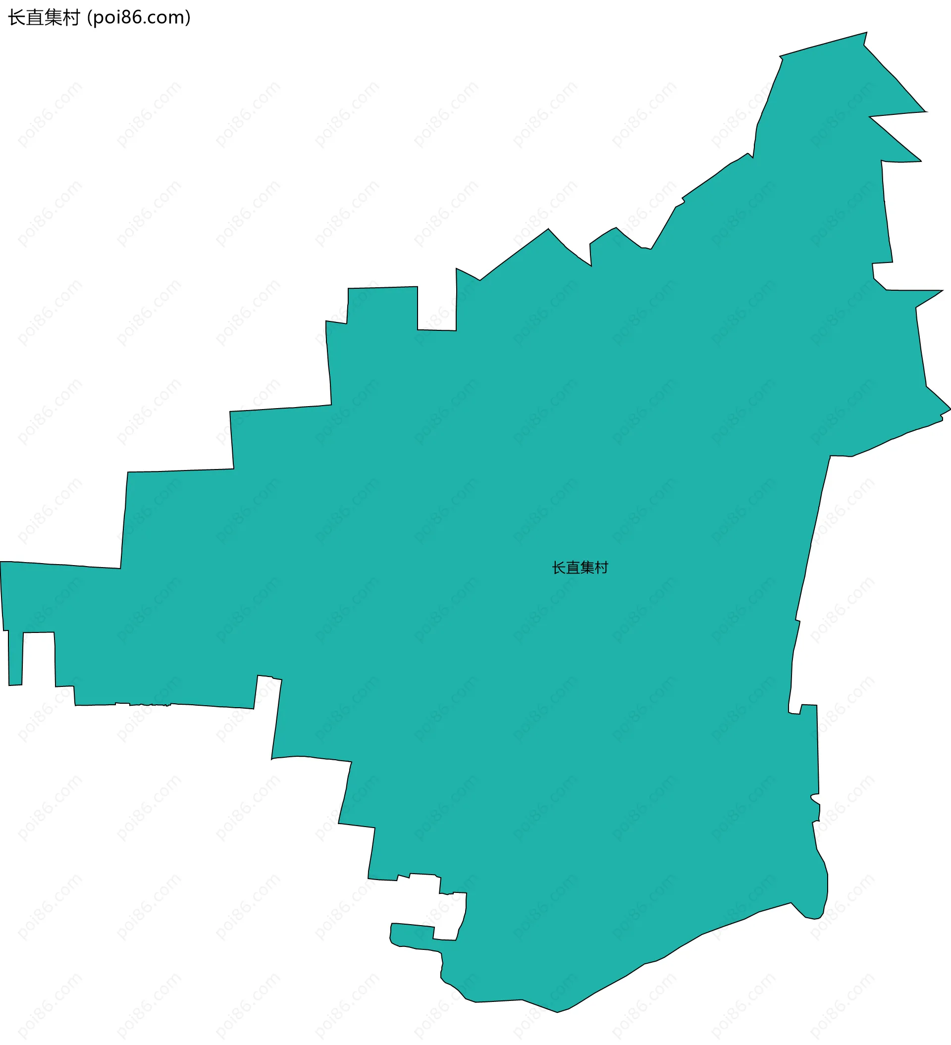 长直集村边界地图