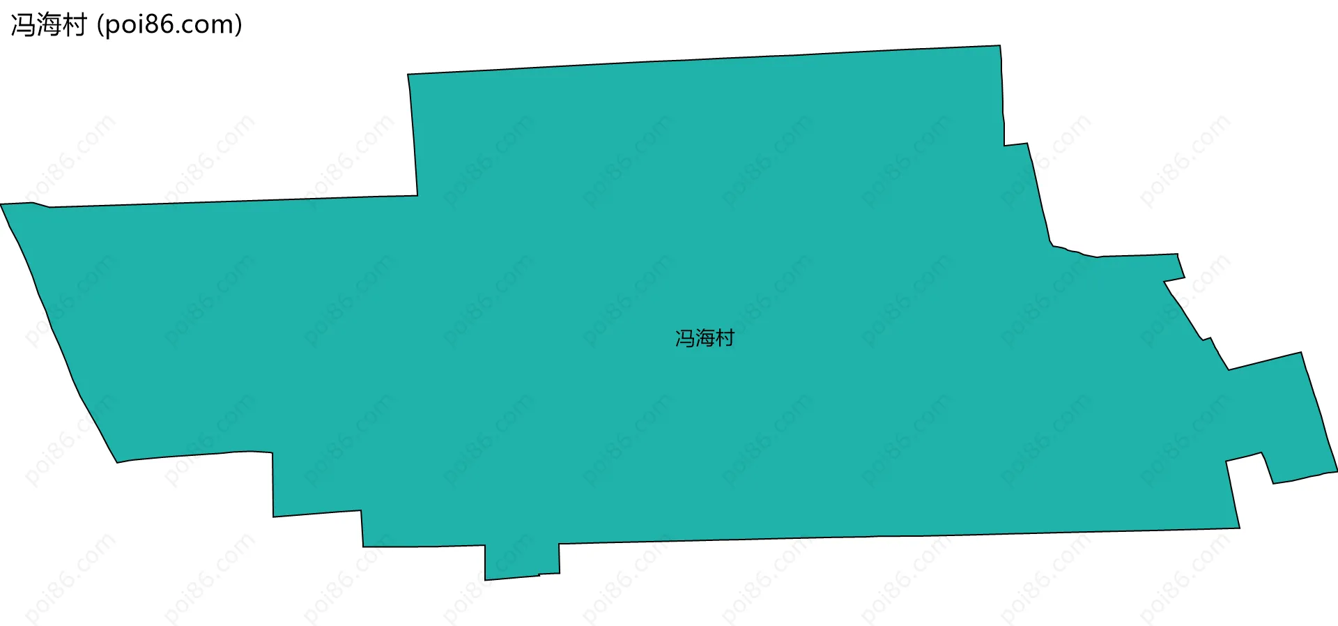 冯海村边界地图