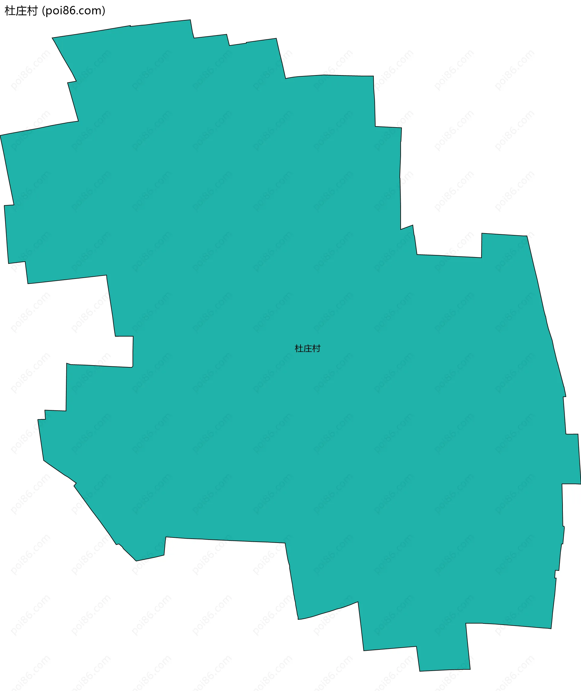 杜庄村边界地图