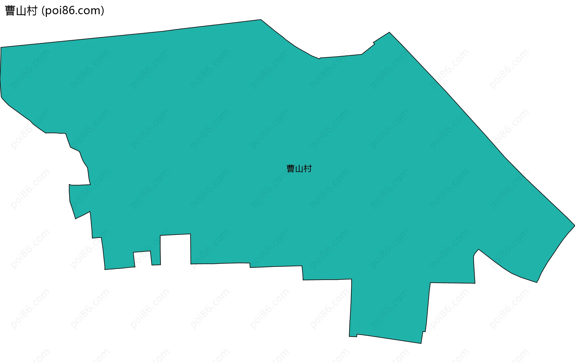 曹山村边界地图