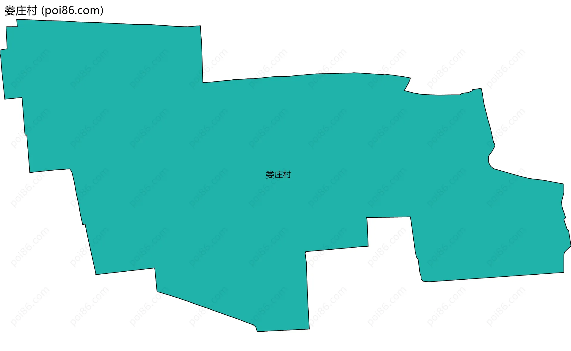 娄庄村边界地图