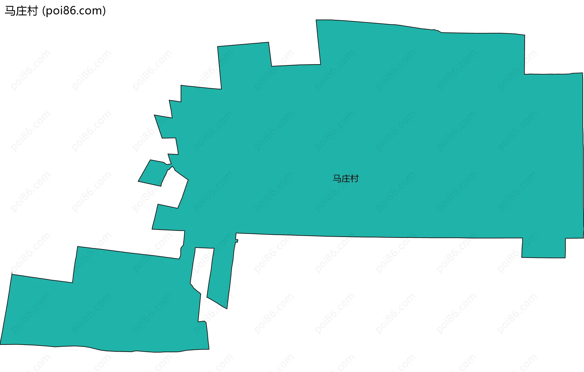 马庄村边界地图
