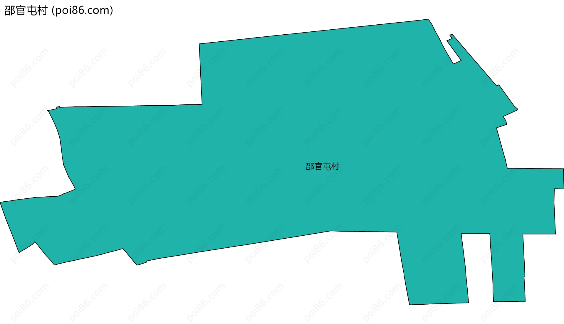 邵官屯村边界地图