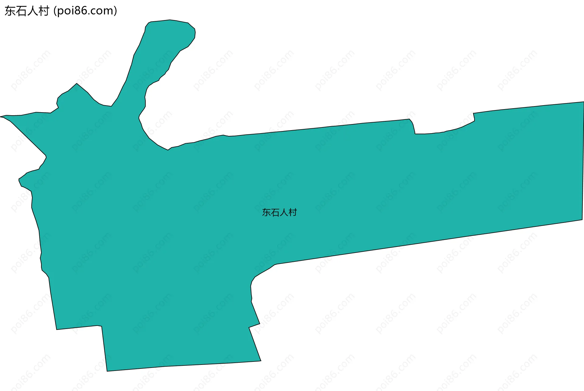 东石人村边界地图