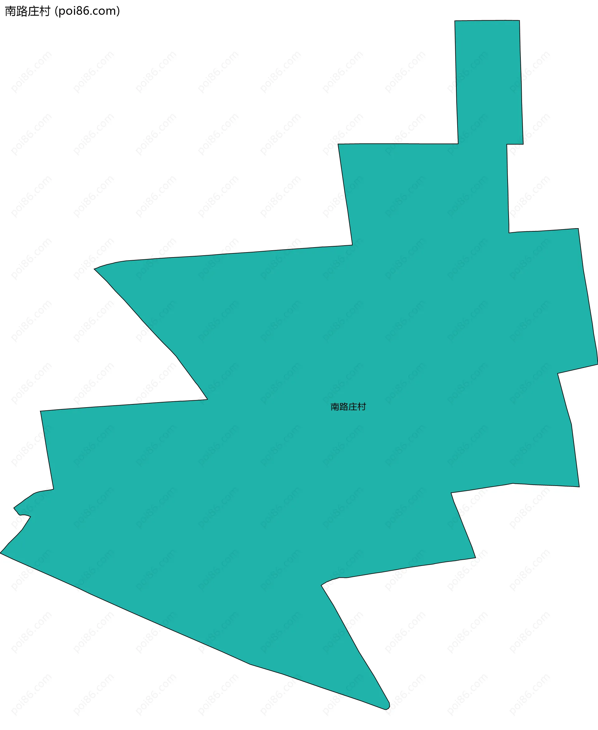 南路庄村边界地图