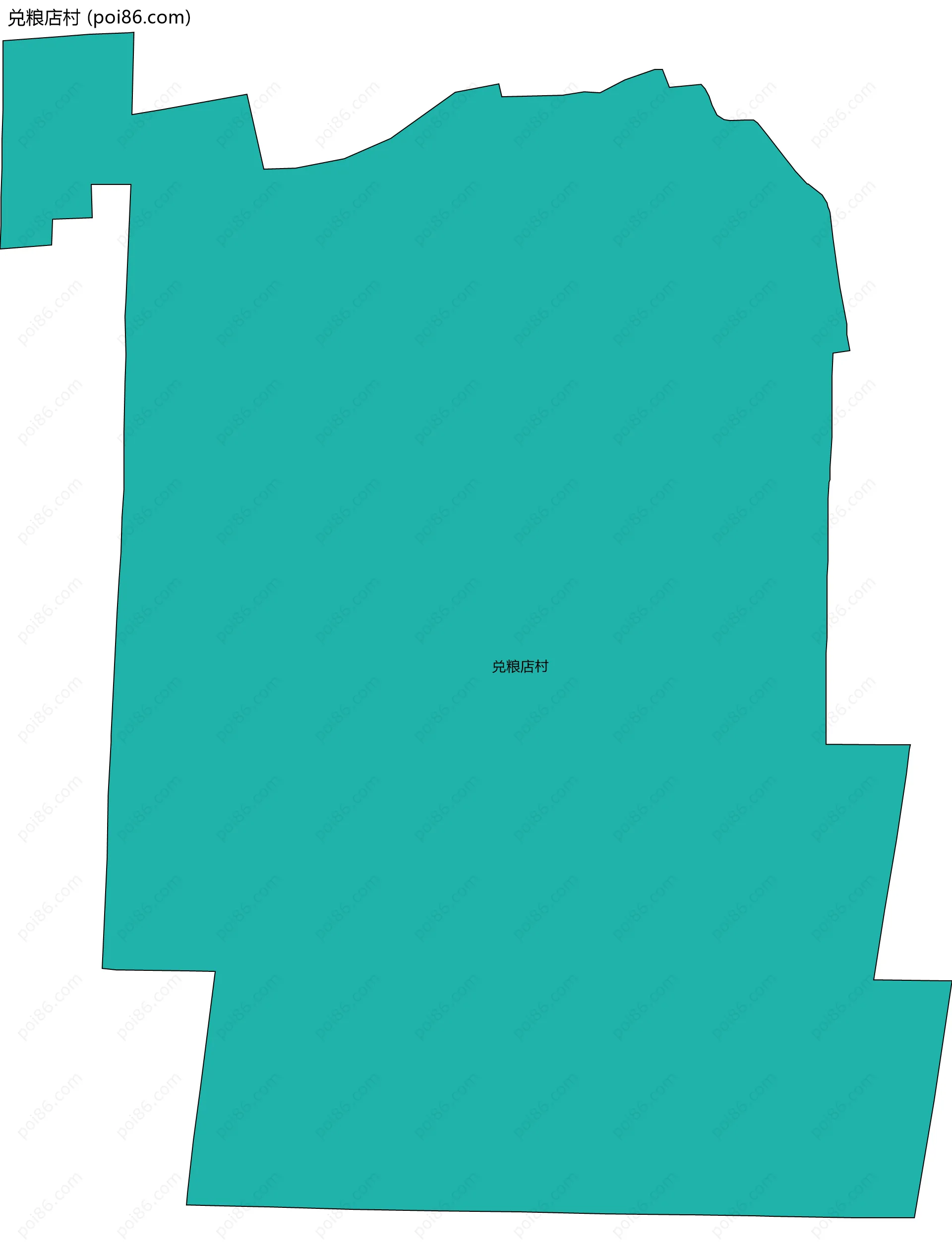 兑粮店村边界地图