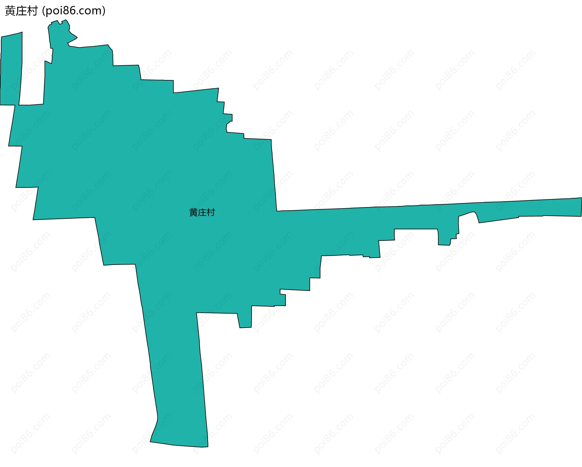 黄庄村边界地图