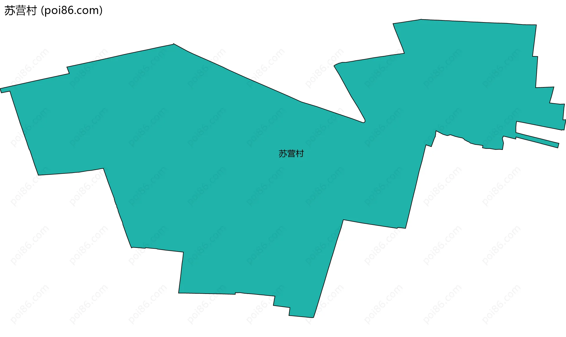 苏营村边界地图