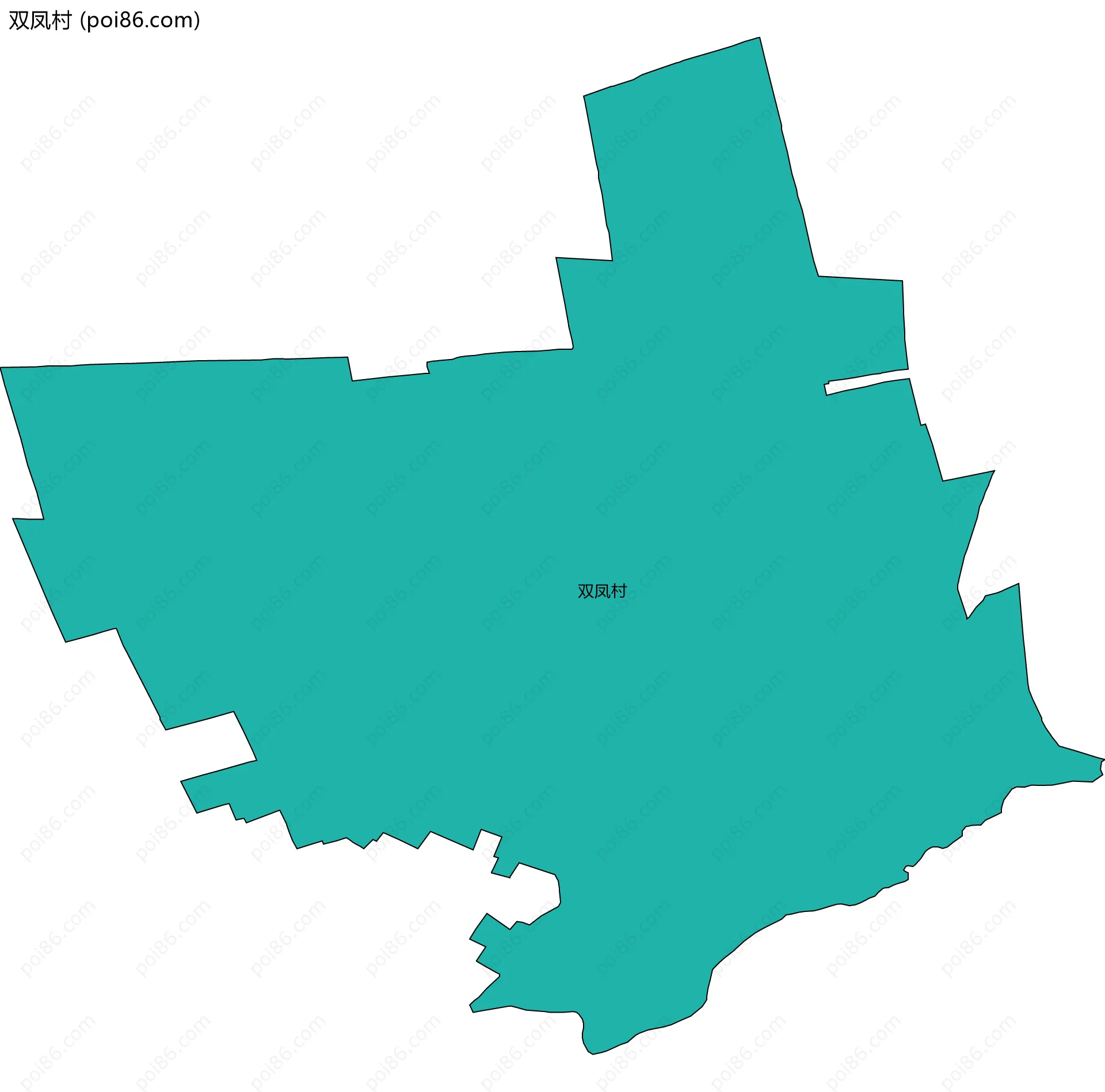 双凤村边界地图