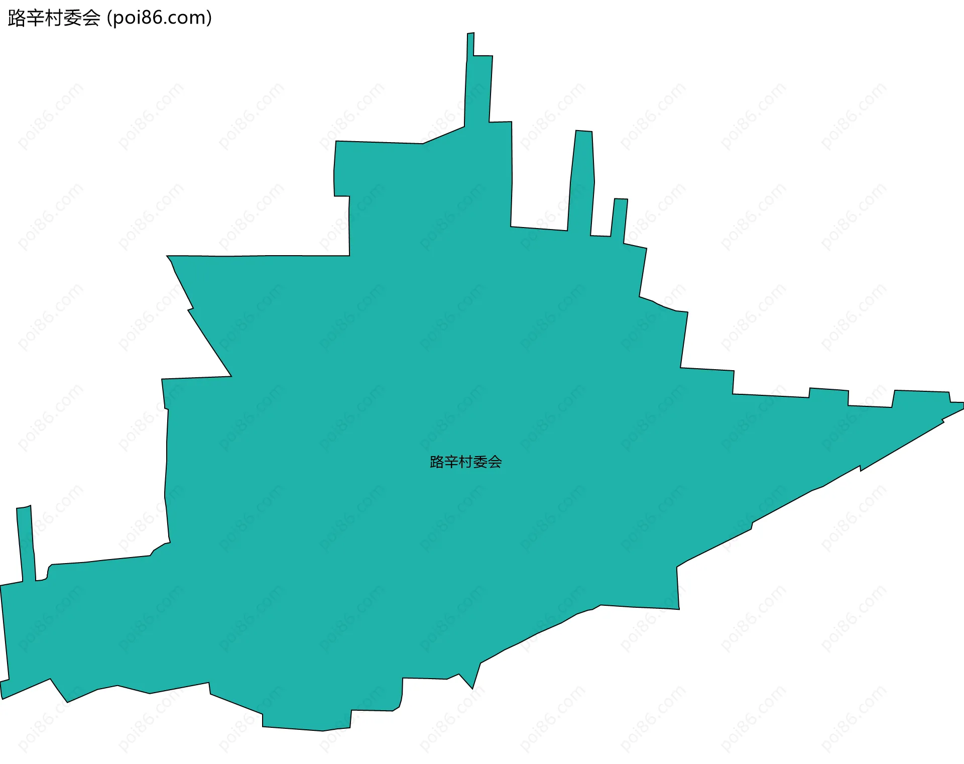 路辛村委会边界地图