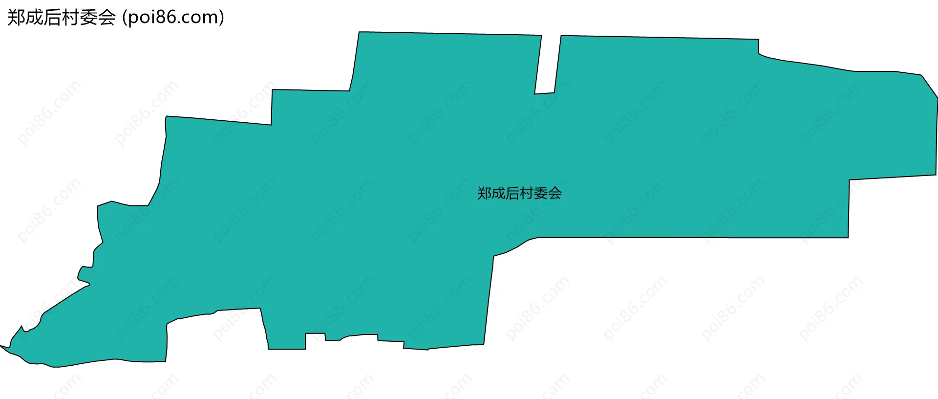 郑成后村委会边界地图