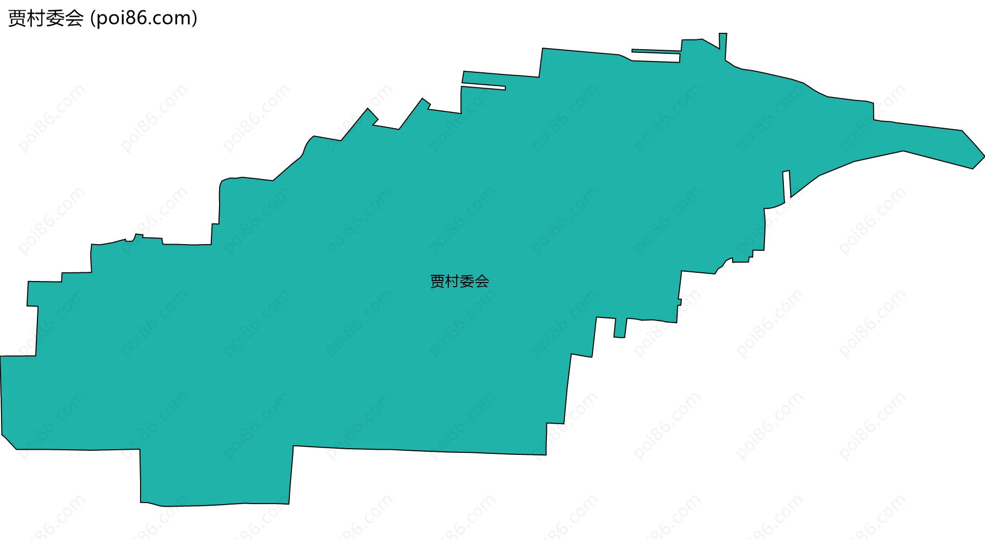 贾村委会边界地图