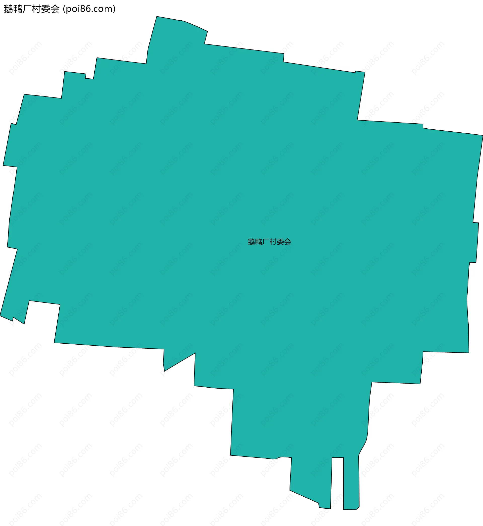 鹅鸭厂村委会边界地图