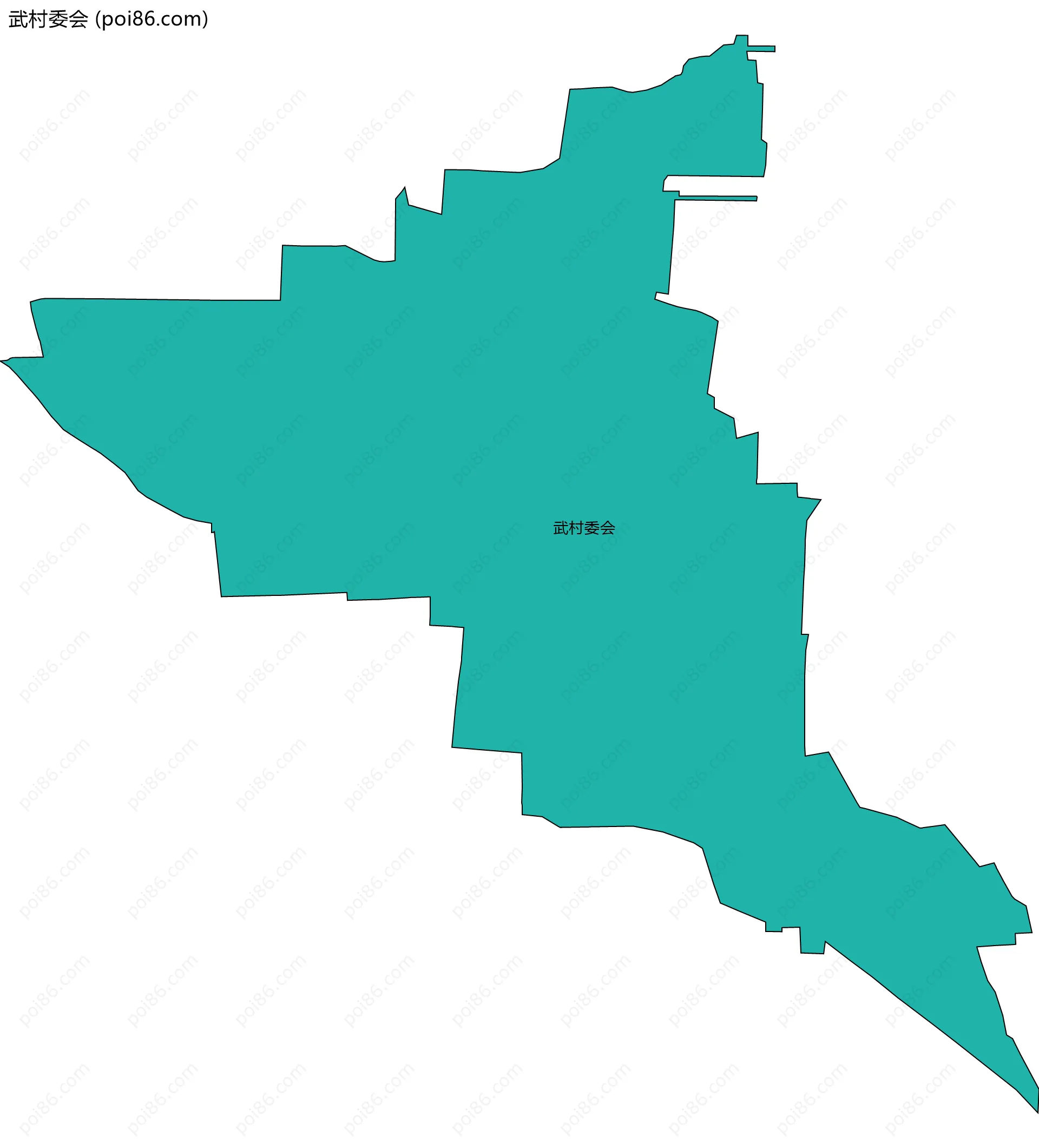 武村委会边界地图