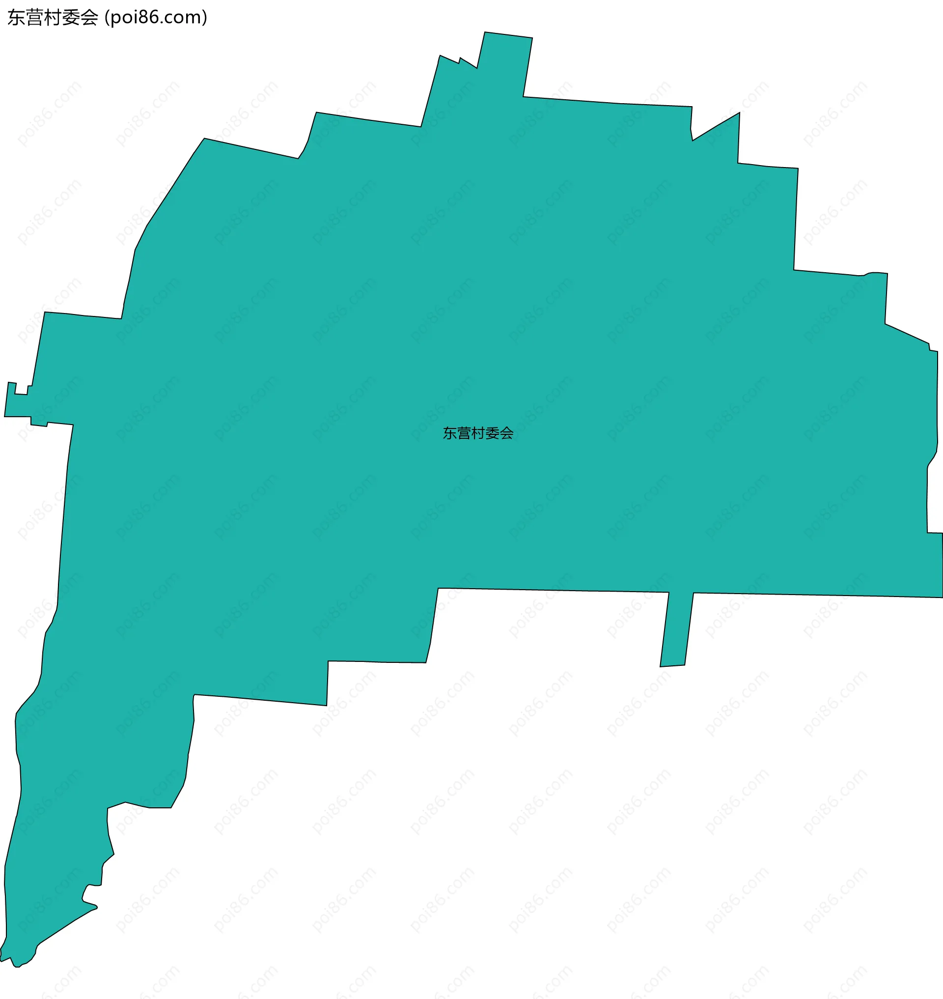 东营村委会边界地图