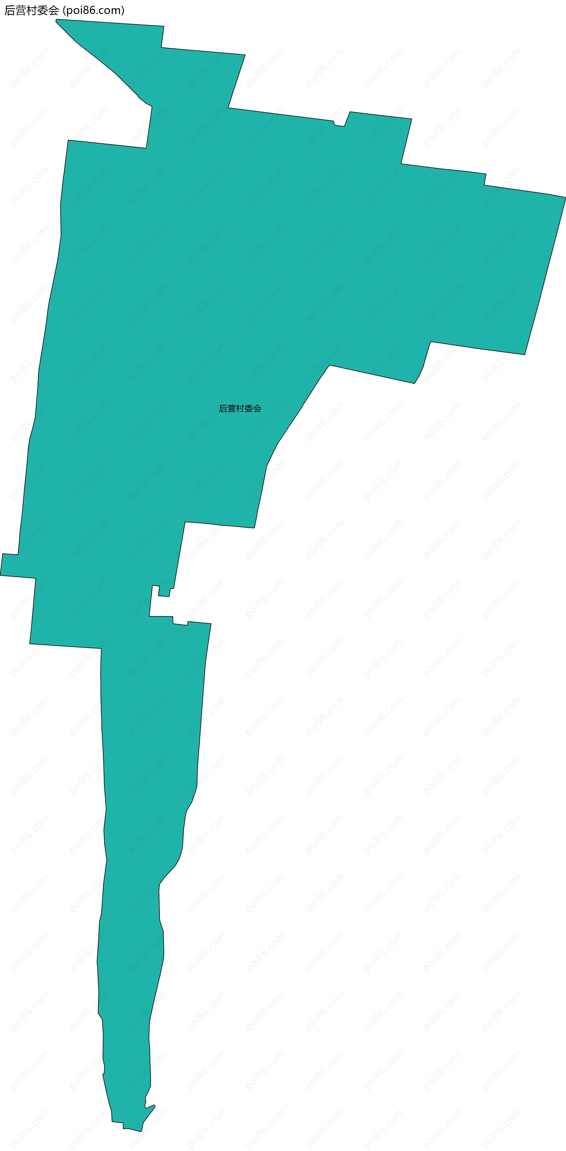 后营村委会边界地图