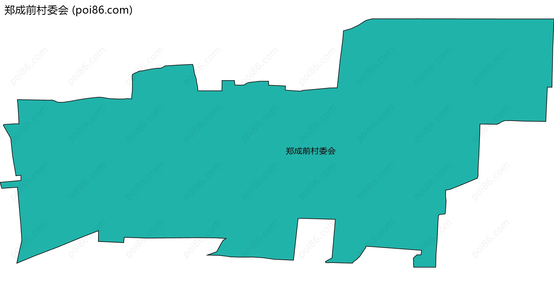 郑成前村委会边界地图
