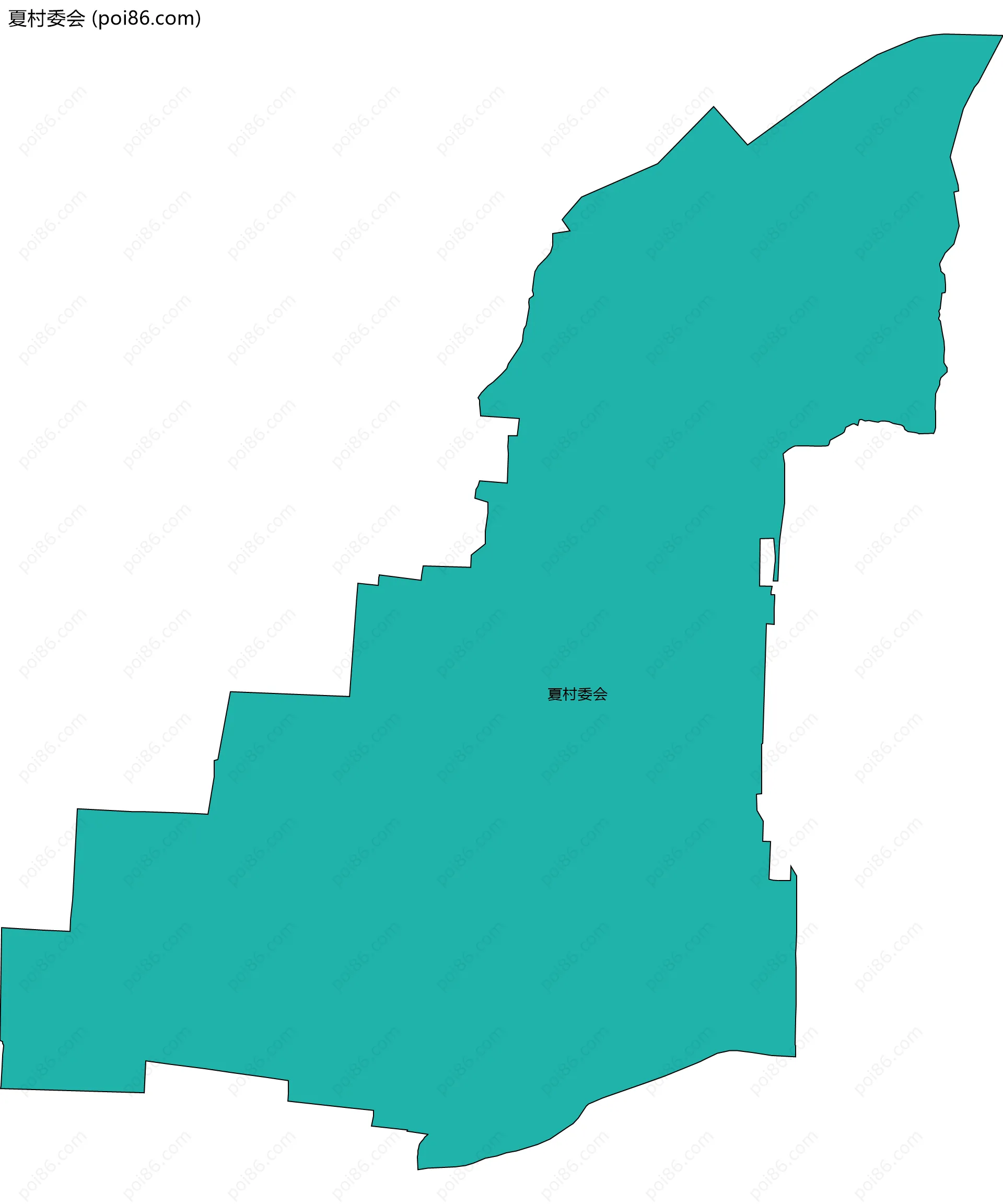 夏村委会边界地图