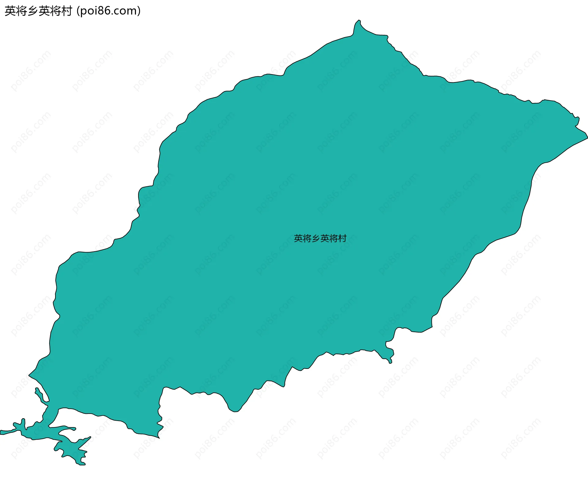 英将乡英将村边界地图