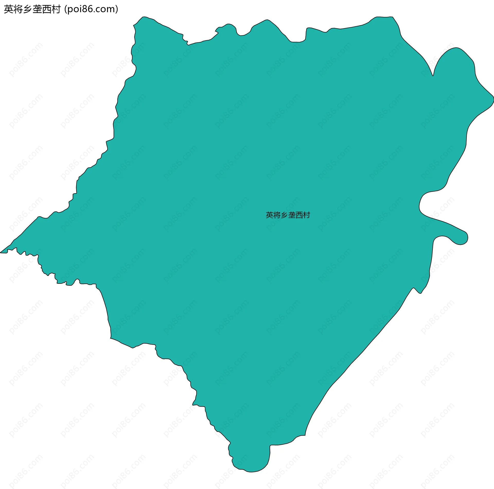 英将乡垄西村边界地图