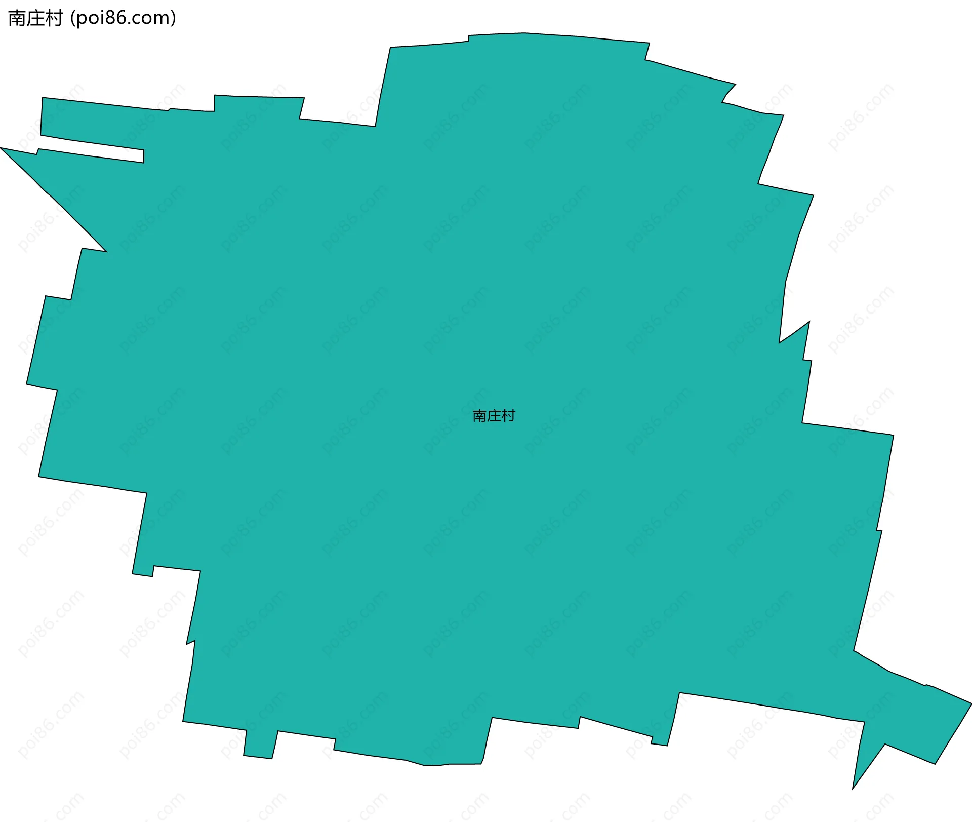 南庄村边界地图