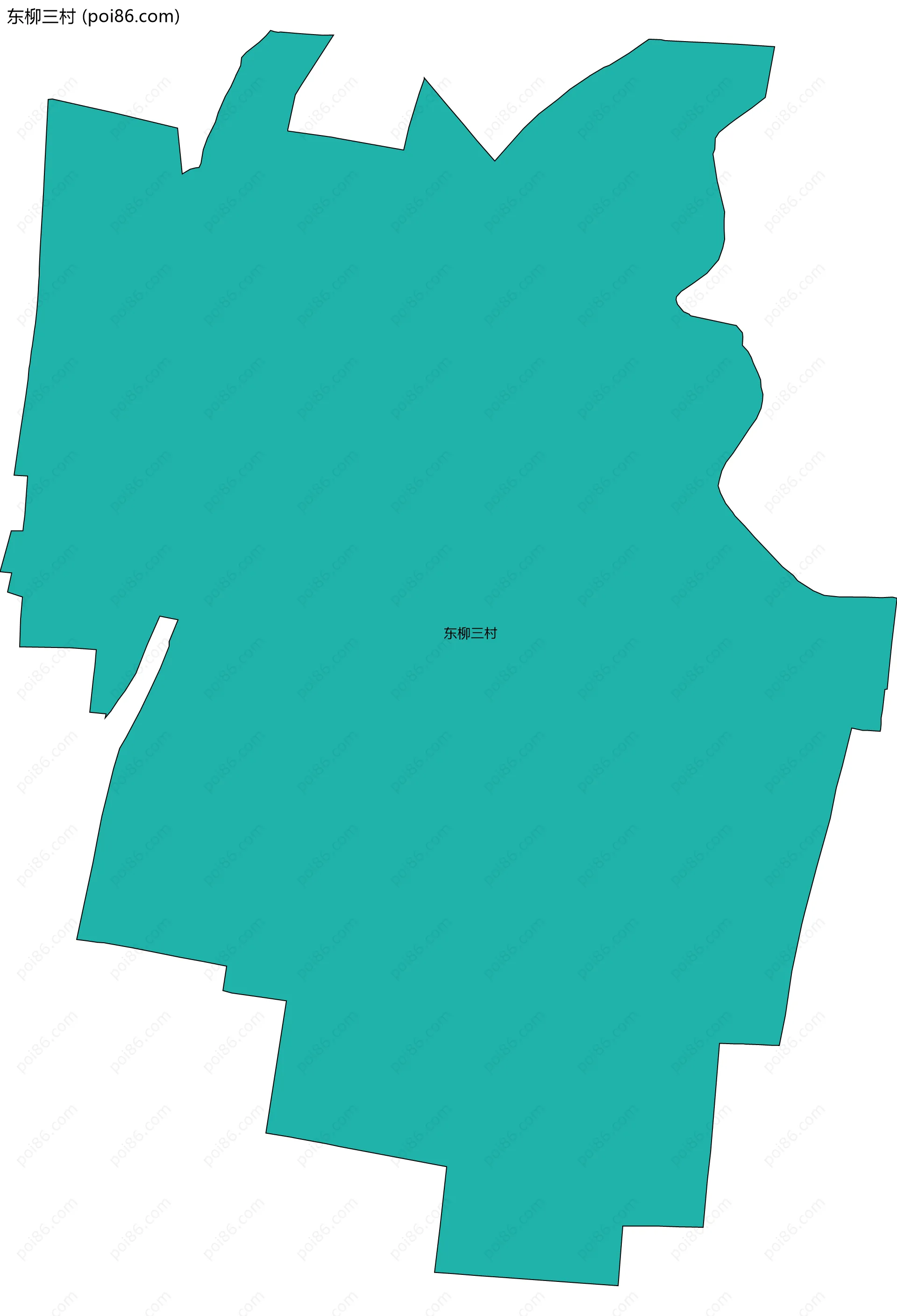 东柳三村边界地图