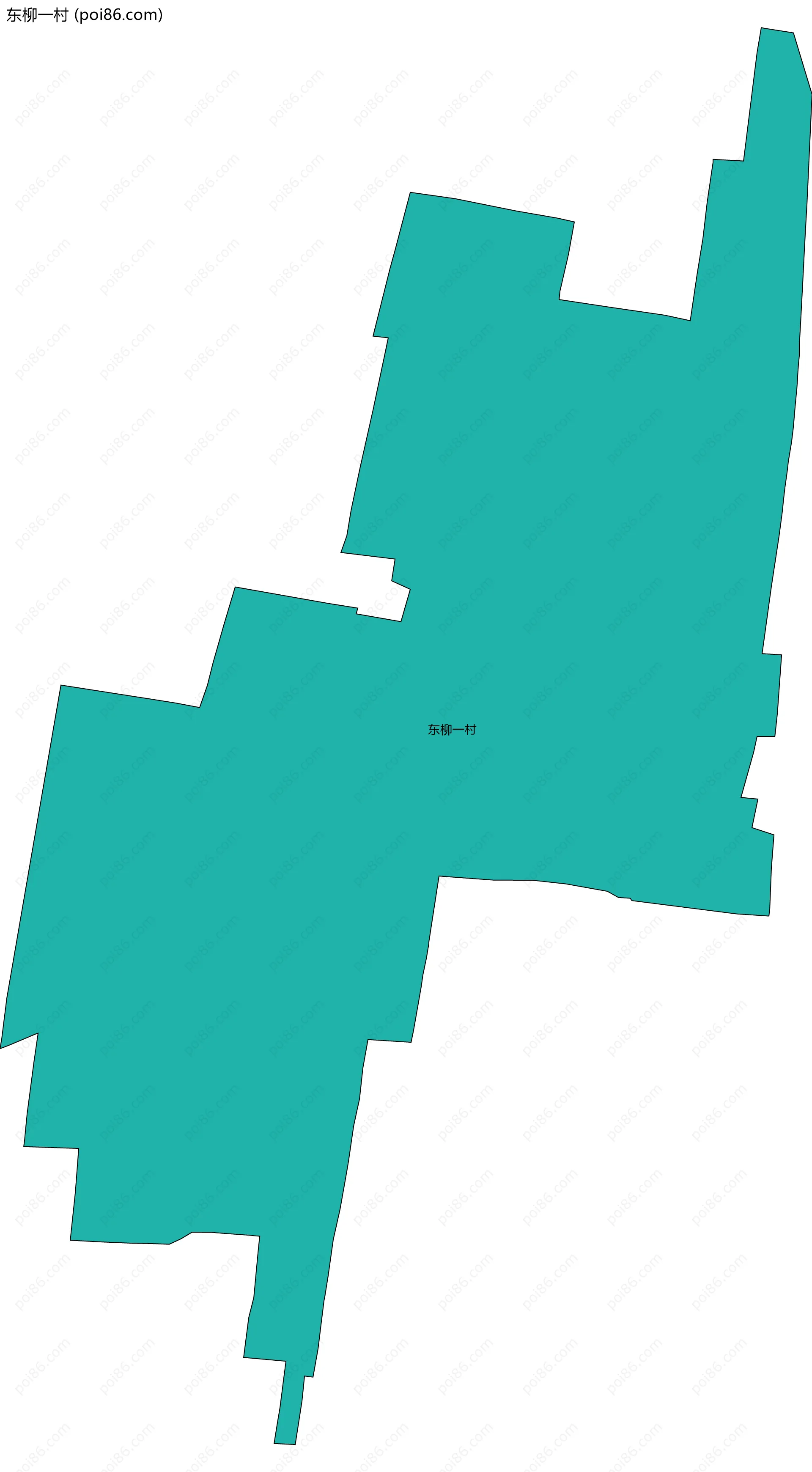 东柳一村边界地图